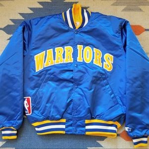warriors starter jacket 90s